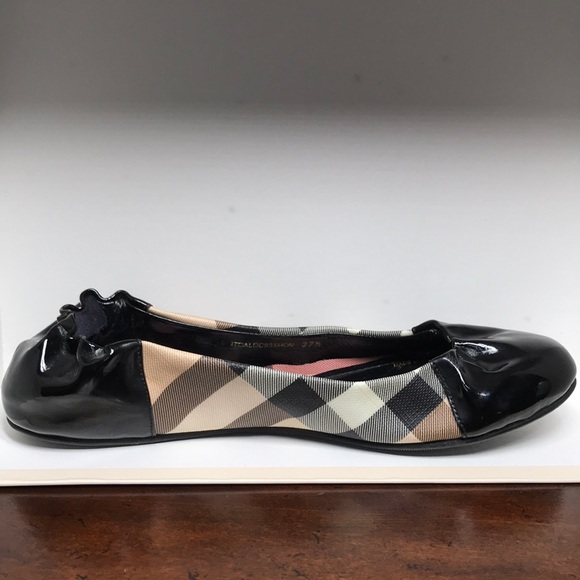 Burberry Cap Toe Ballet Flats - Picture 2 of 4